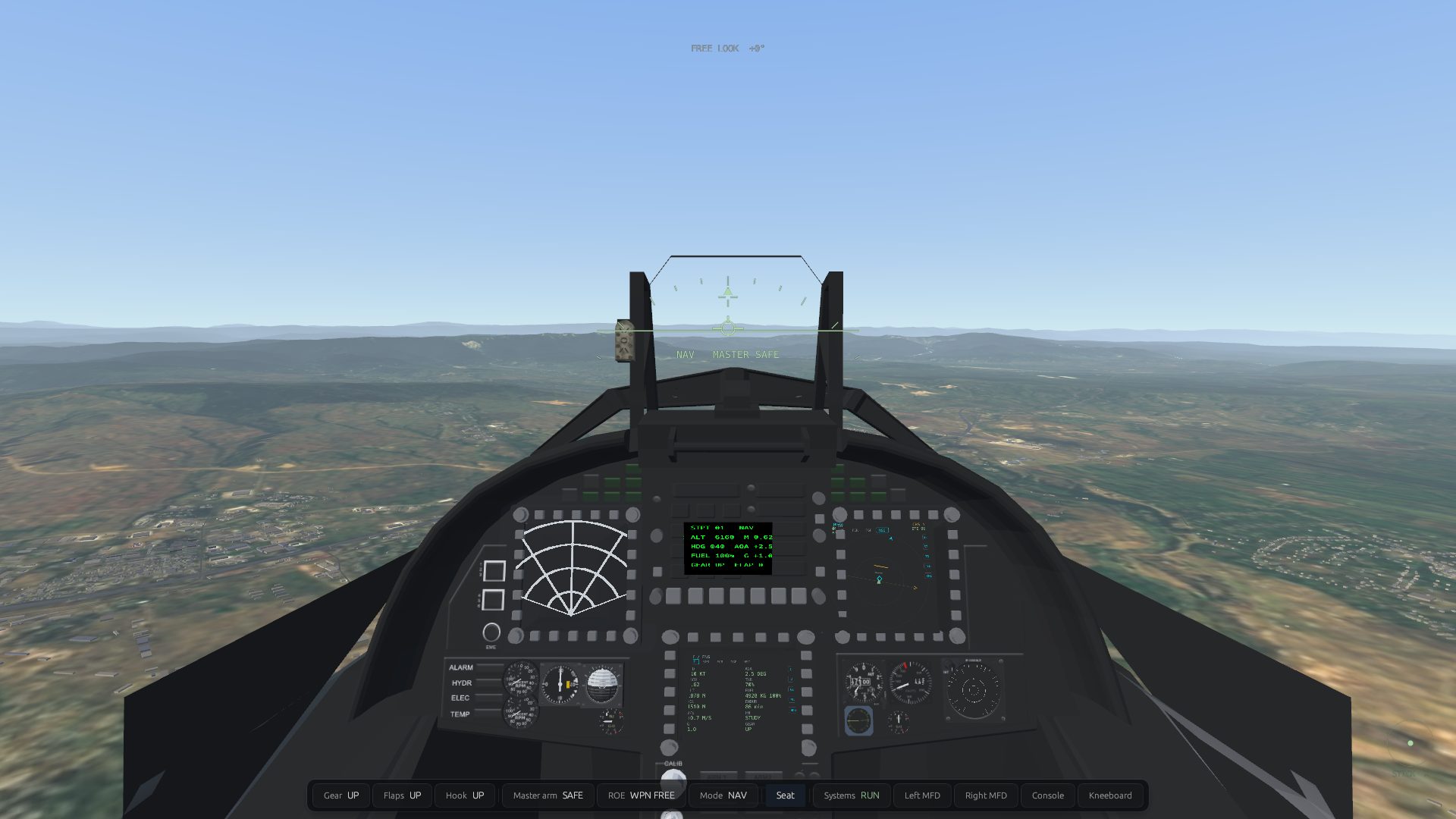 F/A-18C cockpit