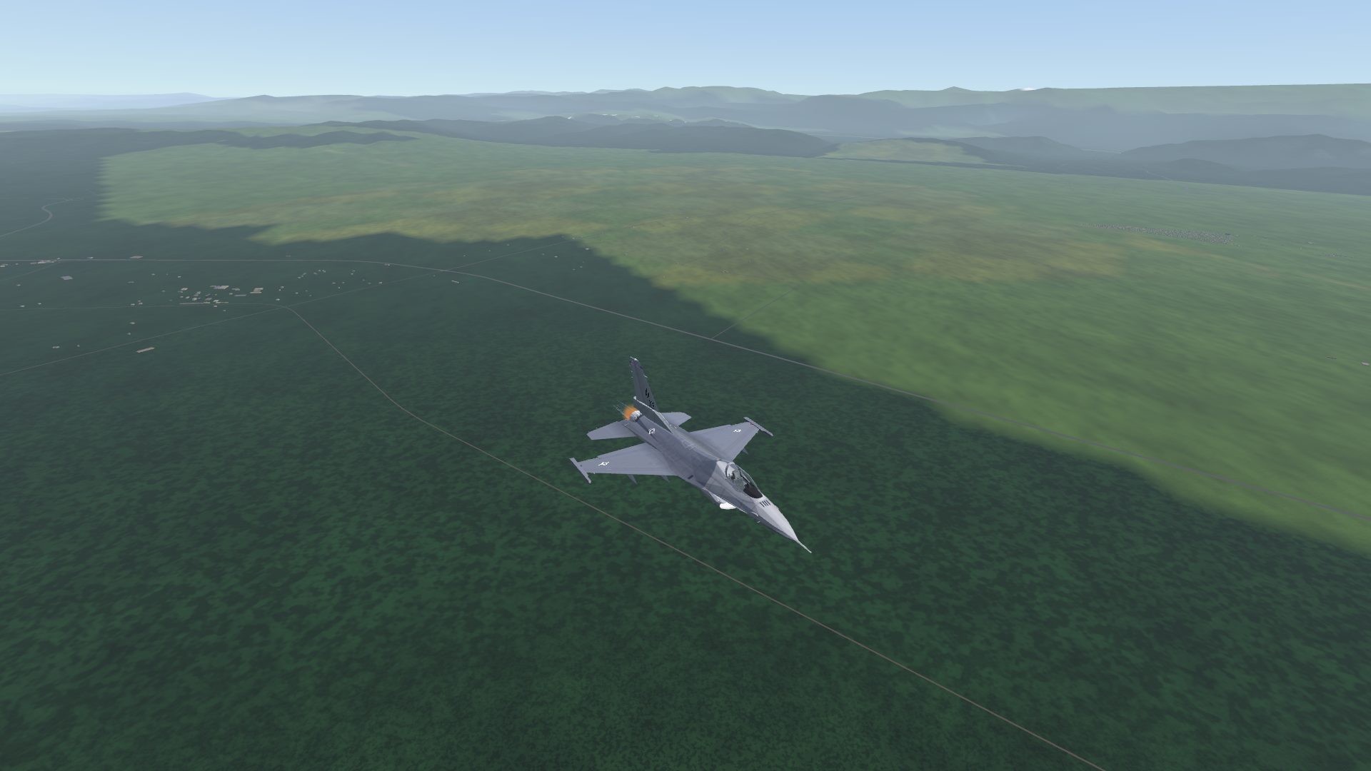 Forested foothills