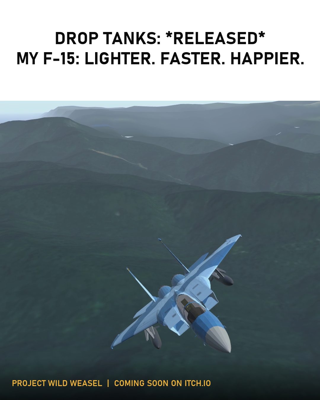 Drop tanks released